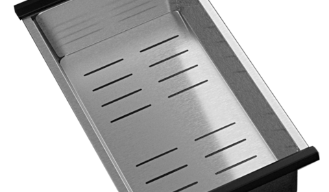 Мойка Ulgran 6850 STEEL брашированая сталь прямоугольная 3мм (сифон, коландер)