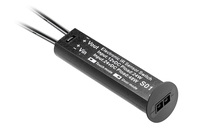 Датчик движения,двухфункциональный,с встроенным диммером, 12 V DC,цвет черный 