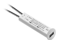 Датчик движения,двухфункциональный,с встроенным диммером, 12 V DC,цвет белый
